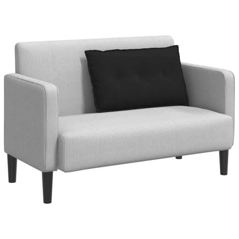 VidaXL Poduszka na plecy Czarny 80 x 50 cm Tkanina mikrofibrowa