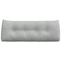 VidaXL Poduszka na plecy Jasnoszary 120 x 24 x 50 cm Aksamit