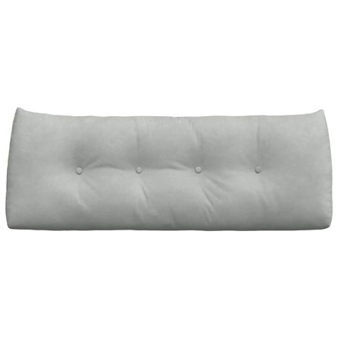 VidaXL Poduszka na plecy Jasnoszary 120 x 24 x 50 cm Aksamit