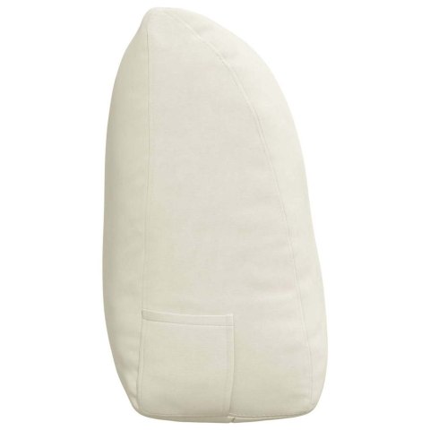 PODUSZKA NA PLECY KREMOWY 120X24X50CM AKSAMIT