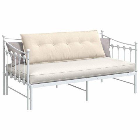 VidaXL Poduszka na plecy Kremowy 140 x 50 cm Tkanina sztruksowa