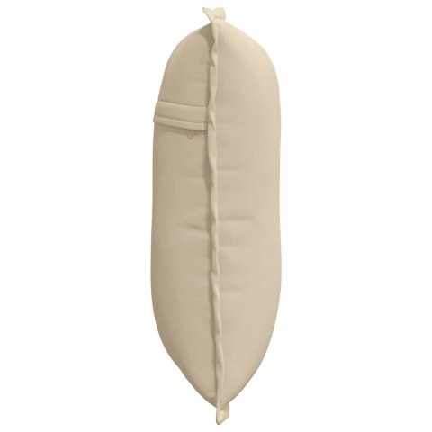 PODUSZKA NA PLECY KREMOWY 50X45CM TKANINA MIKROFIBROWA