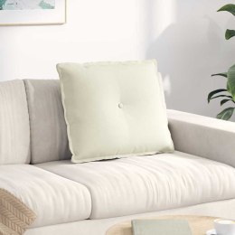 VidaXL Poduszka na plecy Kremowy 60 x 50 cm Tkanina sztruksowa