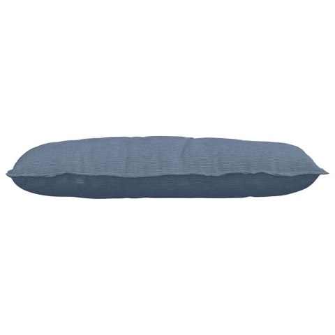 VidaXL Poduszka na plecy Niebieski 100 x 50 cm Tkanina sztruksowa