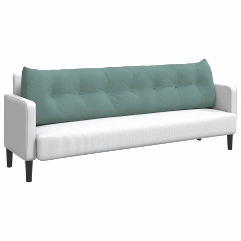 VidaXL Poduszka na plecy Zielony morski 200 x 24 x 50 cm Aksamit