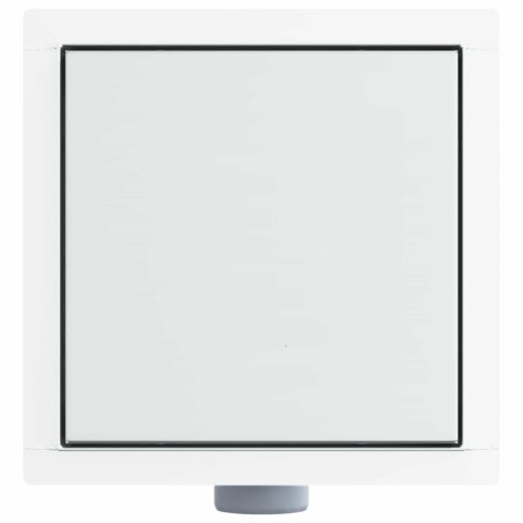 VidaXL Odpływ prysznicowy 2 w 1 Srebrny 20 x 20 cm Stal nierdzewna 304