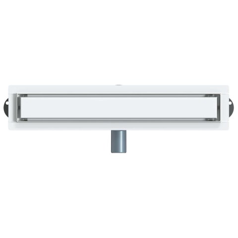 ODPŁYW PRYSZNICOWY2W1 Z SYFONEM 360° SREBRNY 50CM