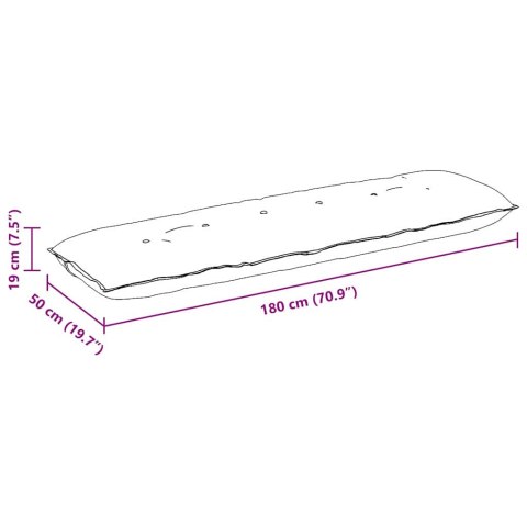VidaXL Poduszka na plecy Ciemna zieleń 180 x 50 cm Tkanina sztruksowa