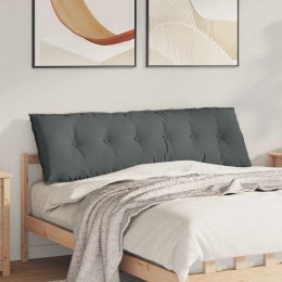 VidaXL Poduszka na plecy Ciemnoszary 160 x 19 x 50 cm tkanina