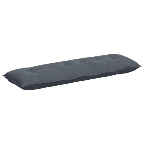VidaXL Poduszka na plecy Ciemnoszary 160 x 50 cm Tkanina sztruksowa