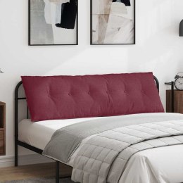 VidaXL Poduszka na plecy Czerwone wino 160 x 19 x 50 cm tkanina
