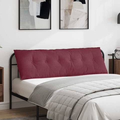 VidaXL Poduszka na plecy Czerwone wino 160 x 19 x 50 cm tkanina