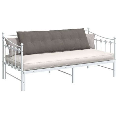 VidaXL Poduszka na plecy Jasnoszary 160 x 50 cm Tkanina sztruksowa