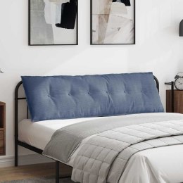 VidaXL Poduszka na plecy Niebieski 160 x 50 cm Tkanina sztruksowa