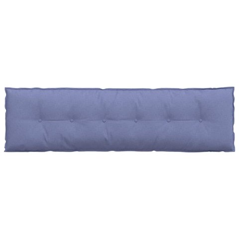 VidaXL Poduszka na plecy Niebieski dżins 180 x 19 x 50 cm tkanina