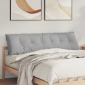 VidaXL Poduszka na plecy Szary chmur 180 x 19 x 50 cm tkanina