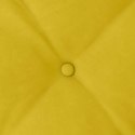VidaXL Poduszka na plecy Żółty 180 x 50 cm Tkanina sztruksowa