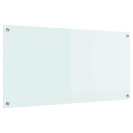 VidaXL Przód kuchenny Biały 100 x 50 cm szkło hartowane