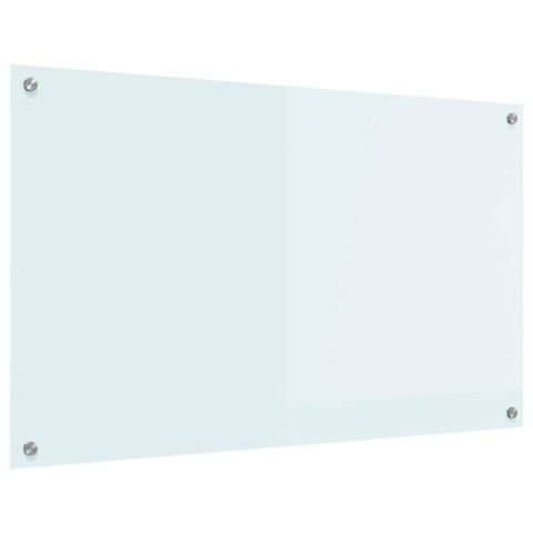 VidaXL Przód kuchenny Biały 100 x 60 cm szkło hartowane