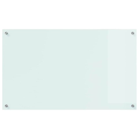 VidaXL Przód kuchenny Biały 100 x 60 cm szkło hartowane