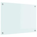 VidaXL Przód kuchenny Biały 70 x 50 cm szkło hartowane