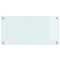 VidaXL Przód kuchenny Biały 80 x 40 cm szkło hartowane