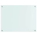 VidaXL Przód kuchenny Biały 80 x 60 cm szkło hartowane