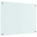 VidaXL Przód kuchenny Biały 80 x 60 cm szkło hartowane