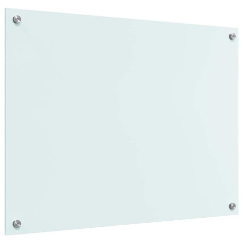 VidaXL Przód kuchenny Biały 80 x 60 cm szkło hartowane