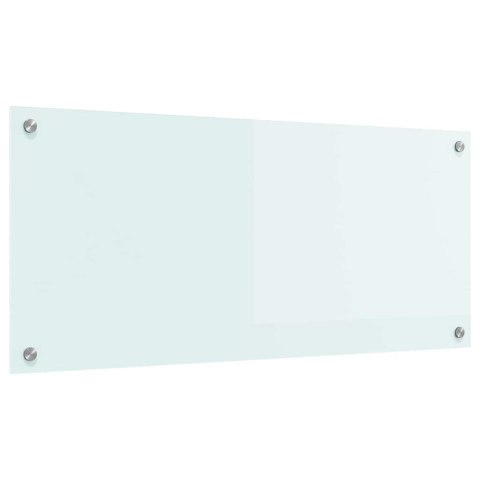 VidaXL Przód kuchenny Biały 90 x 40 cm szkło hartowane