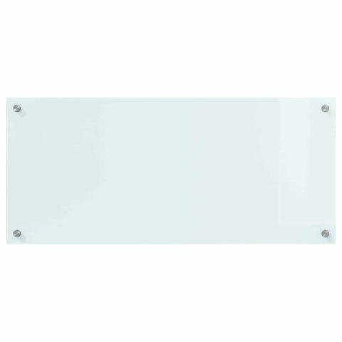 VidaXL Przód kuchenny Biały 90 x 40 cm szkło hartowane