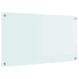 VidaXL Przód kuchenny Biały 90 x 50 cm szkło hartowane