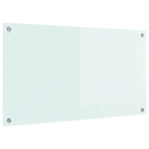 VidaXL Przód kuchenny Biały 90 x 50 cm szkło hartowane
