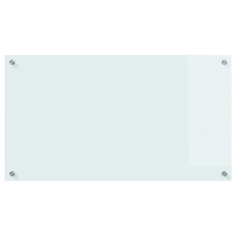VidaXL Przód kuchenny Biały 90 x 50 cm szkło hartowane