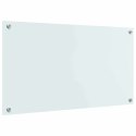 VidaXL Przód kuchenny Biały 90 x 50 cm szkło hartowane