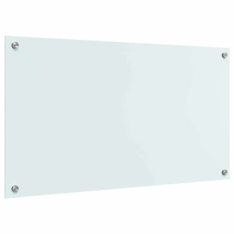 VidaXL Przód kuchenny Biały 90 x 50 cm szkło hartowane
