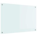 VidaXL Przód kuchenny Biały 90 x 60 cm szkło hartowane