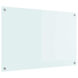 VidaXL Przód kuchenny Biały 90 x 60 cm szkło hartowane