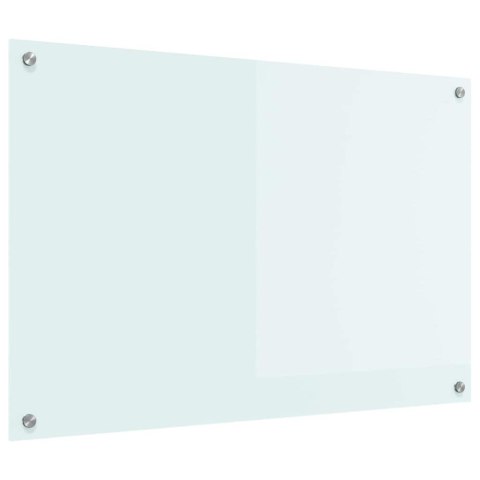 VidaXL Przód kuchenny Biały 90 x 60 cm szkło hartowane