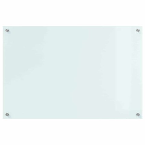 VidaXL Przód kuchenny Biały 90 x 60 cm szkło hartowane