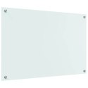 VidaXL Przód kuchenny Biały 90 x 60 cm szkło hartowane