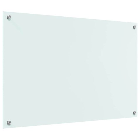 VidaXL Przód kuchenny Biały 90 x 60 cm szkło hartowane