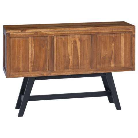 VidaXL Stół pod telewizor Brązowy 110 x 30 x 75 cm Lite drewno teakowe
