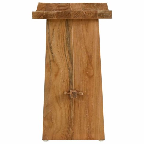 STOŁEK ŁAZIENKOWY BRĄZOWY 50X29,5X50,5CM