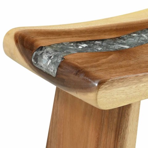 STOŁEK ŁAZIENKOWY NATURALNY 50X 30X 45CM DREWNO NATURALNE