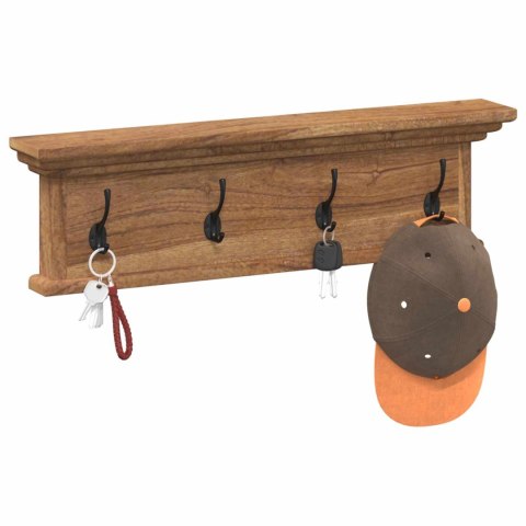 VidaXL Wieszak na płaszcze montowany na ścianie Naturalny