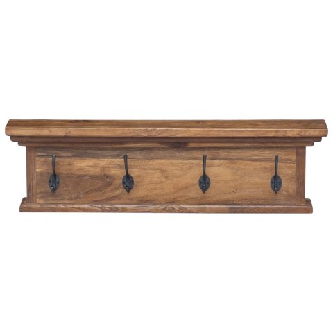 VidaXL Wieszak na płaszcze montowany na ścianie Naturalny