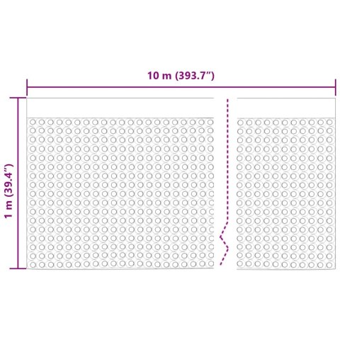 VidaXL Arkusz odwodnienia Czarny 1 x 10 m HDPE