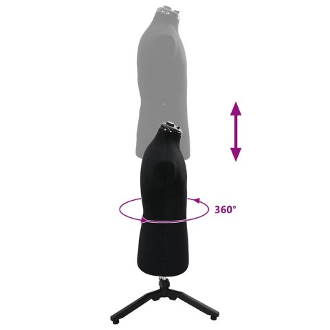 MANEKIN KRAWIECKI REGULOWANY CZARNY 37.5-45.5 CALI TKANINA