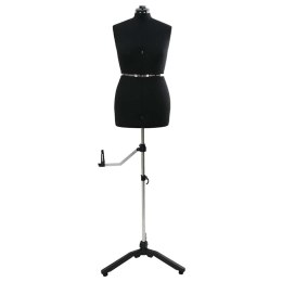 VidaXL Kobieca Regulowana Forma Sukienki Czarny m Aksamit